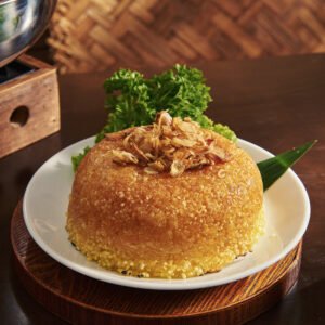 Xôi gà chiên giòn