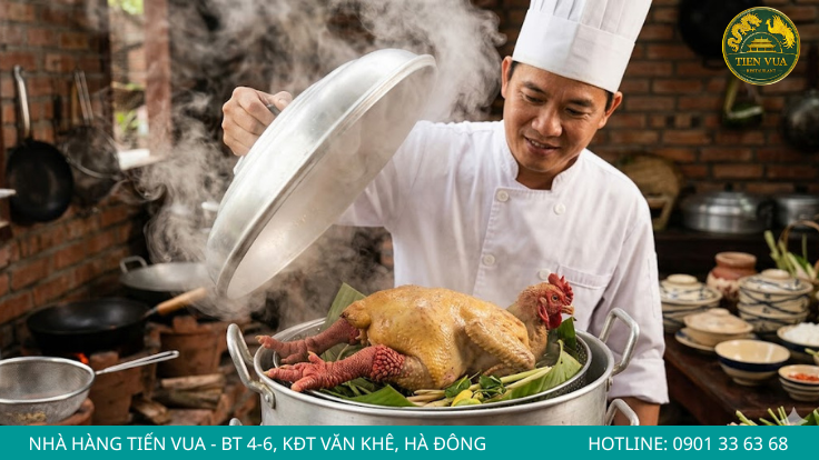 Gà Đông Tảo hấp giúp giữ trọn vị ngọt tự nhiên của thịt