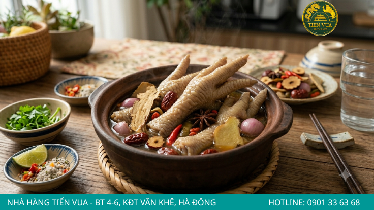 Chân gà Đông Tảo hầm mang đến hương vị độc đáo và giàu dinh dưỡng
