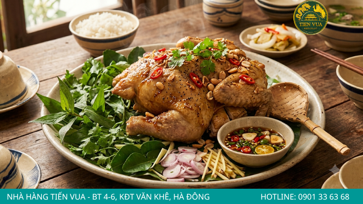 Gà Đông Tảo hấp mắm nhĩ đậm đà, thơm nức hương mắm