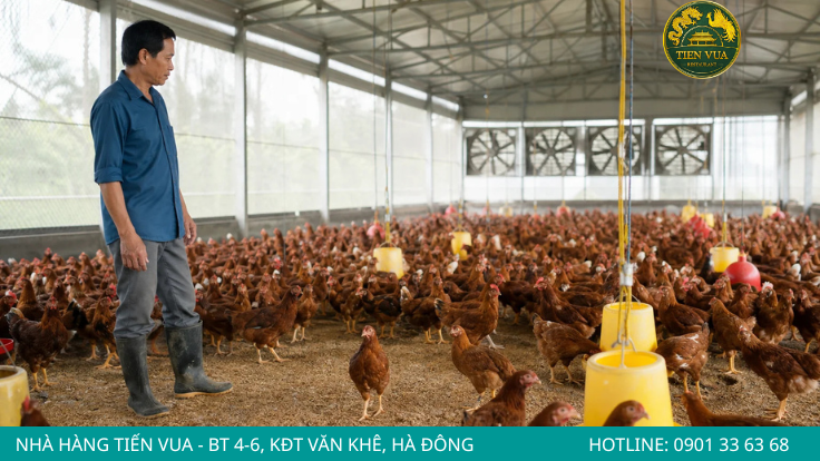 Nền chuồng khô thoáng giúp hạn chế nấm chân và bệnh đường hô hấp ở gà Đông Tảo