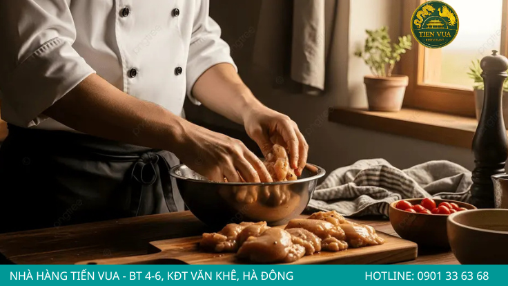 Nước luộc gà trong, ngọt tự nhiên là bí quyết cho nồi cháo Đông Tảo thơm ngon